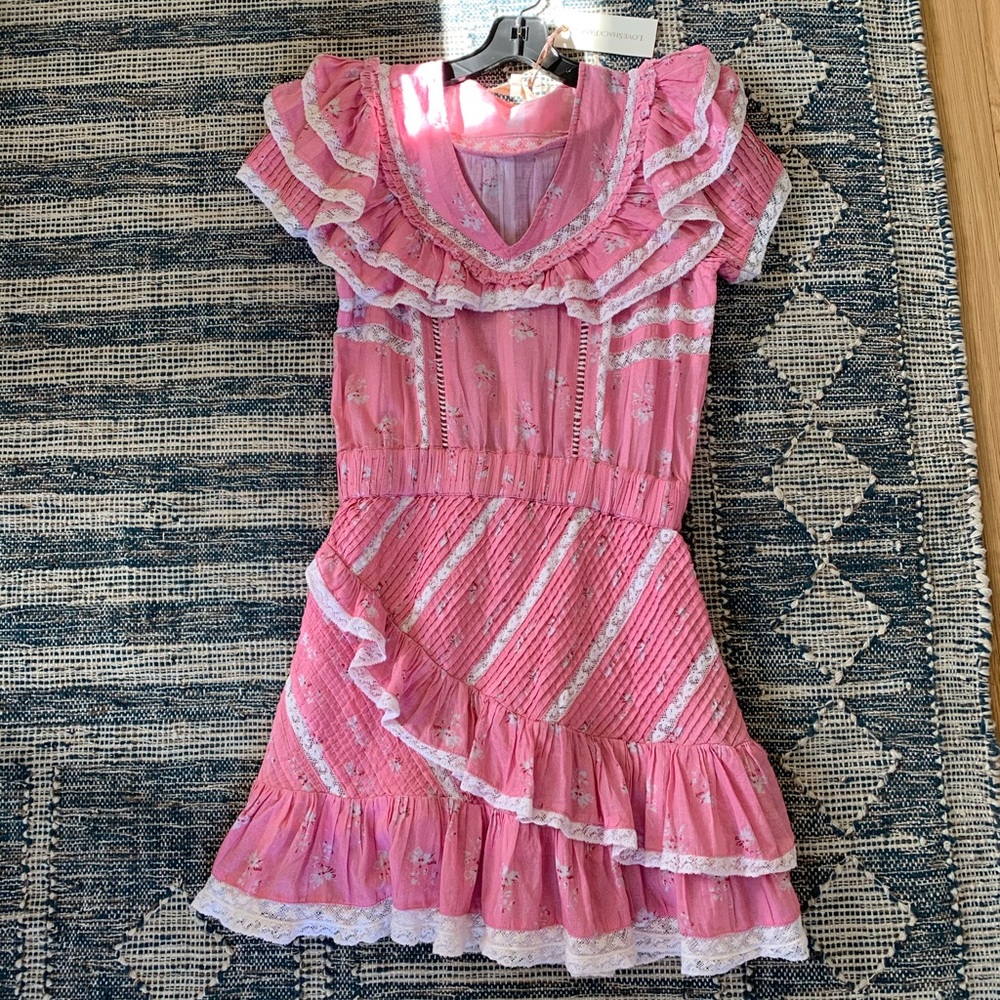 LoveShackFancy pink dress
